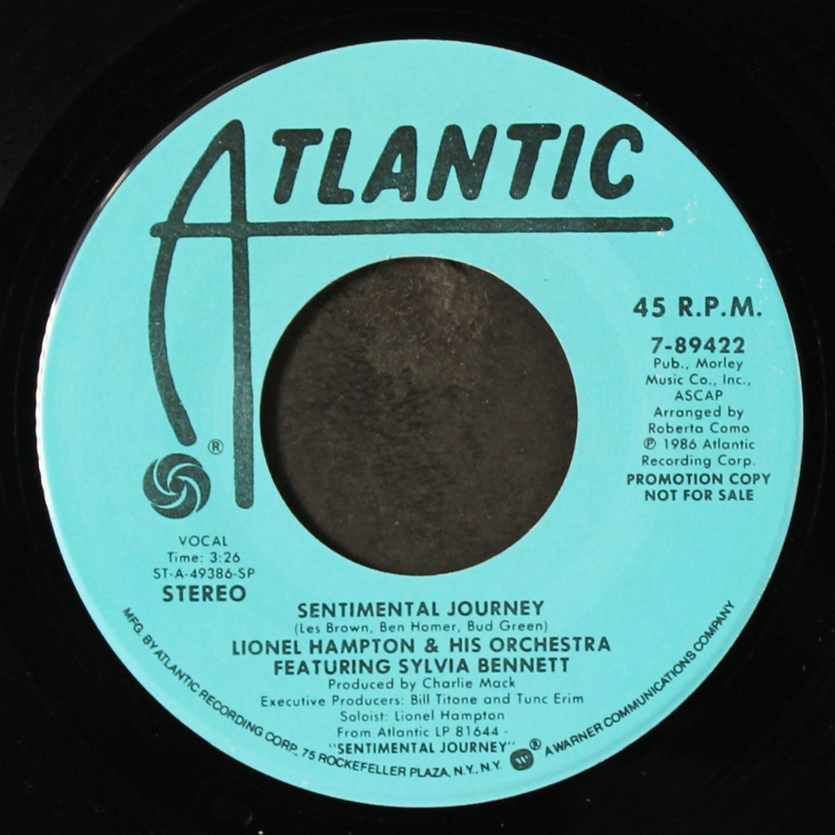 sentimental journey / same by LIONEL HAMPTON