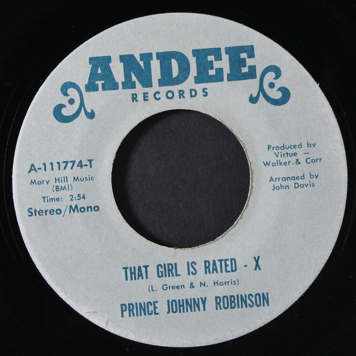 that girl is rated - x / make love to me by PRINCE JOHNNY ROBINSON