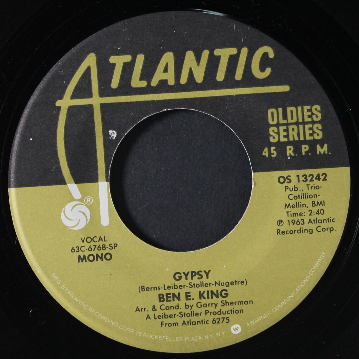 seven letters / gypsy by BEN E. KING