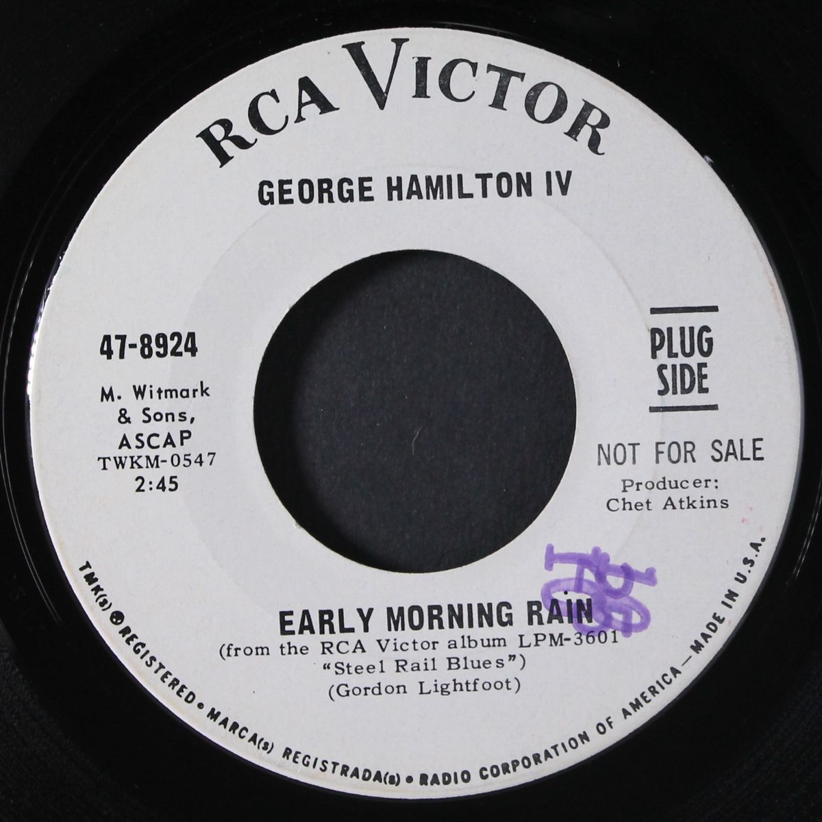 early morning rain / slightly used by GEORGE HAMILTON IV