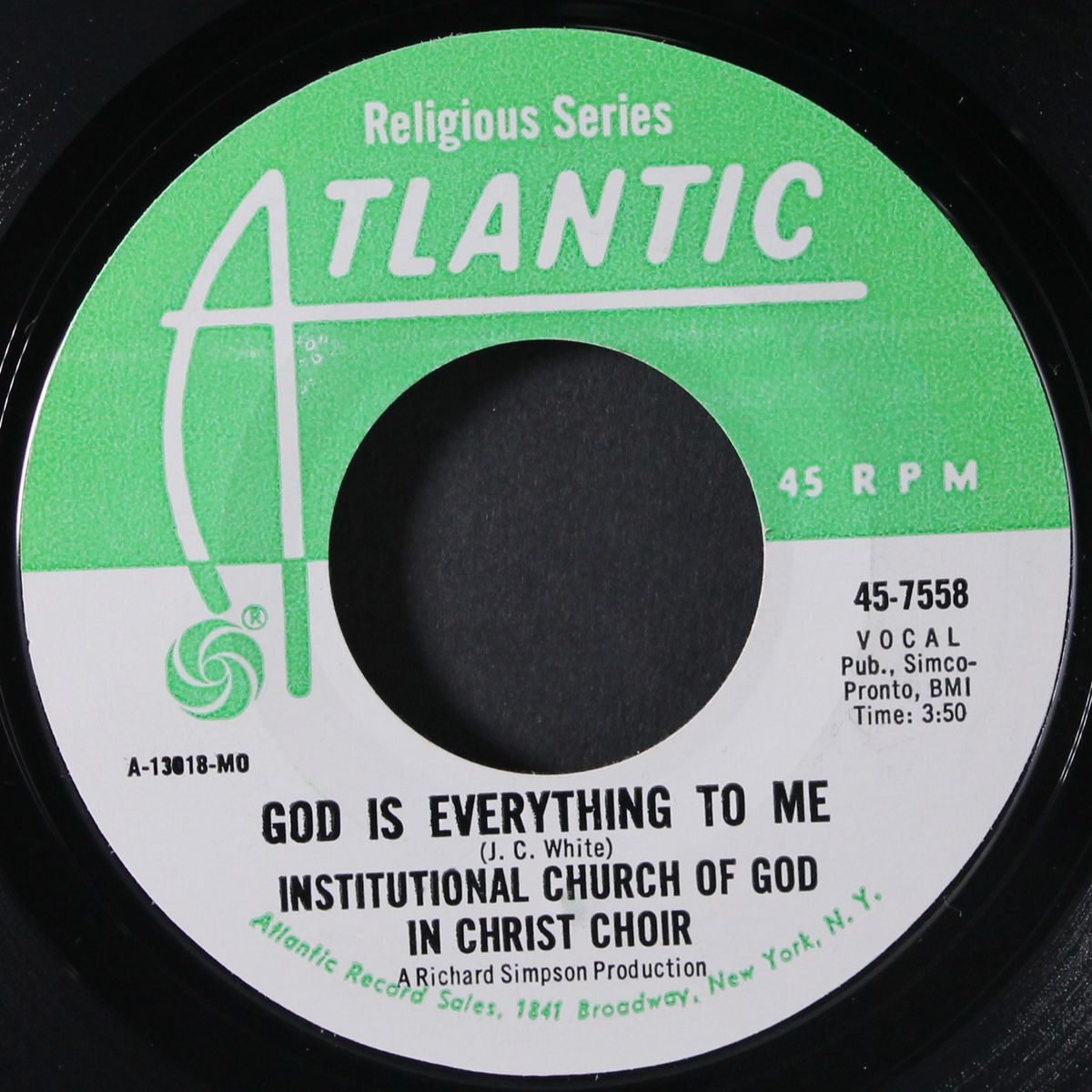 if you hold out / god is everything to me by INSTITUTIONAL CHURCH OF GOD IN CHRIST CH