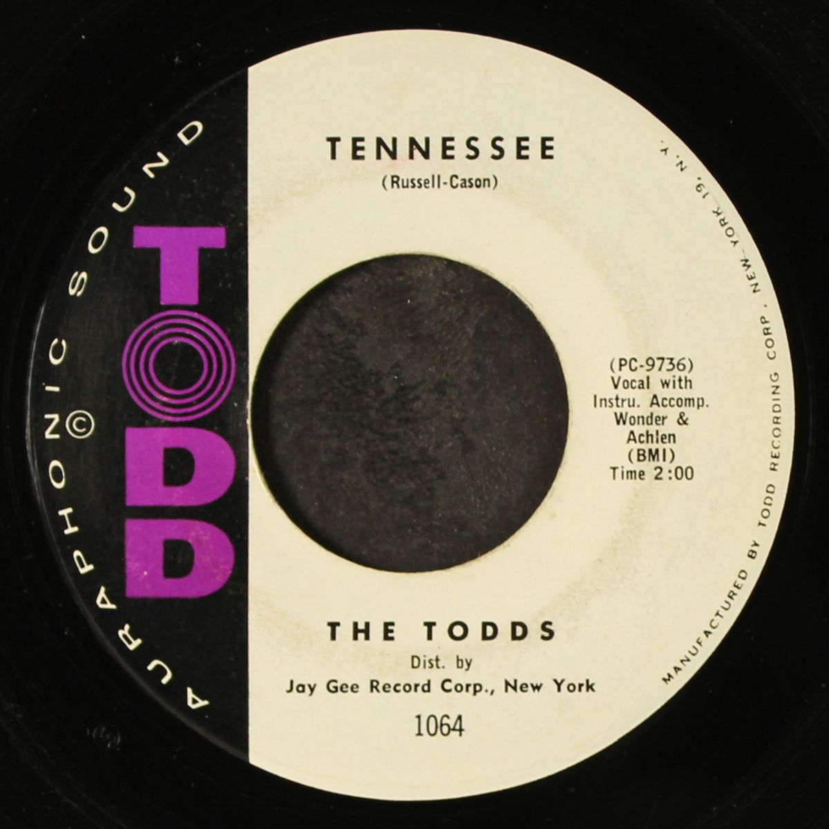tennessee / may we always by TODDS