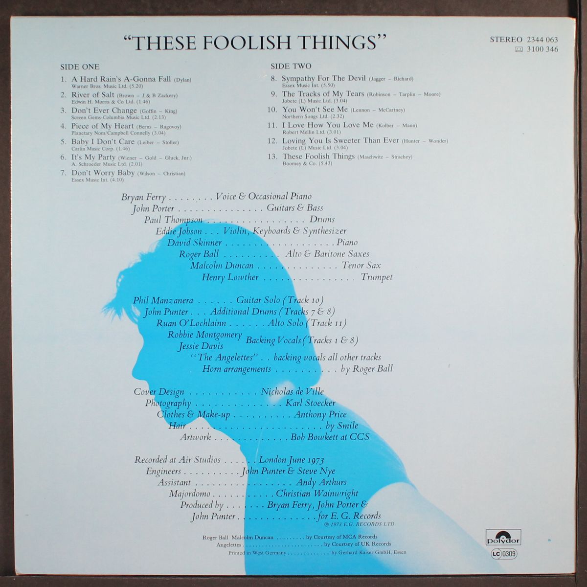 these foolish things by BRYAN FERRY