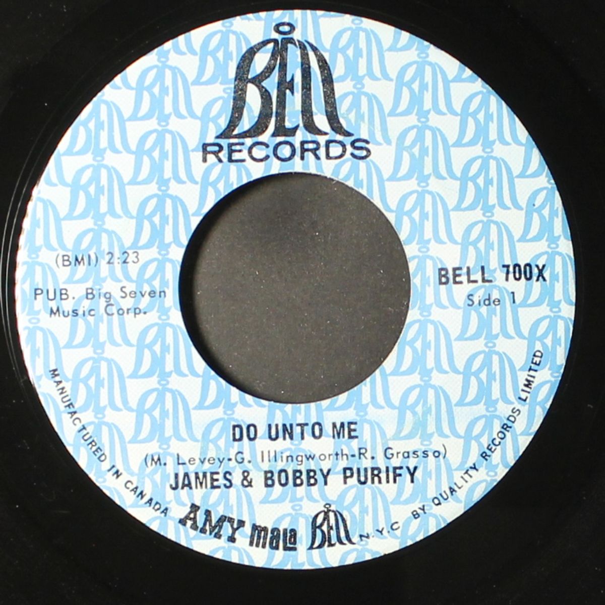do unto me / everybody needs somebody by JAMES & BOBBY PURIFY