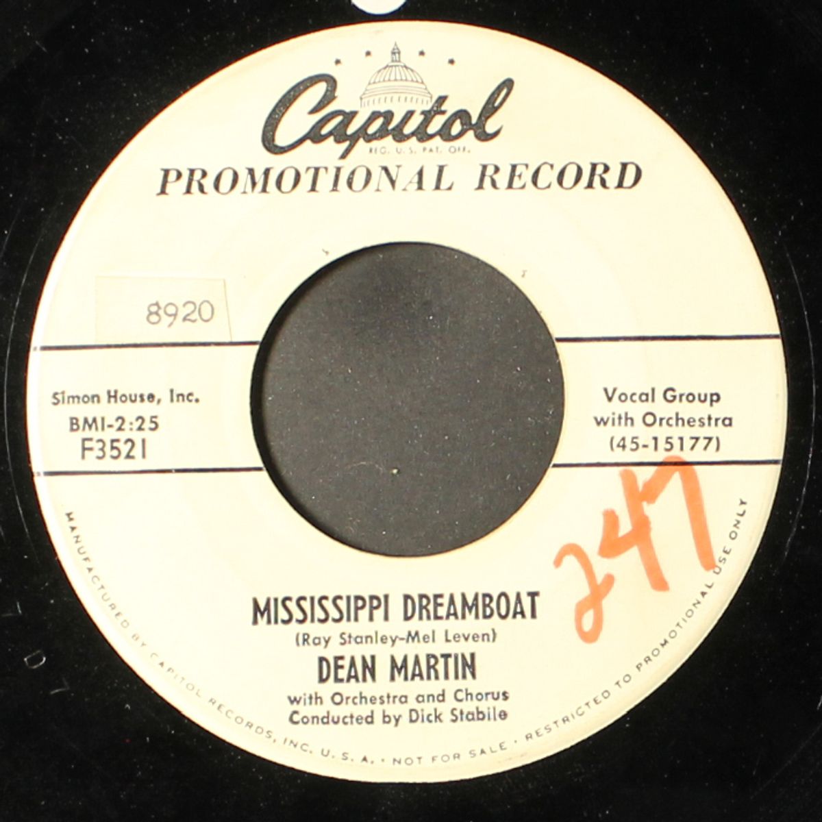 the test of time / mississippi dreamboat by DEAN MARTIN