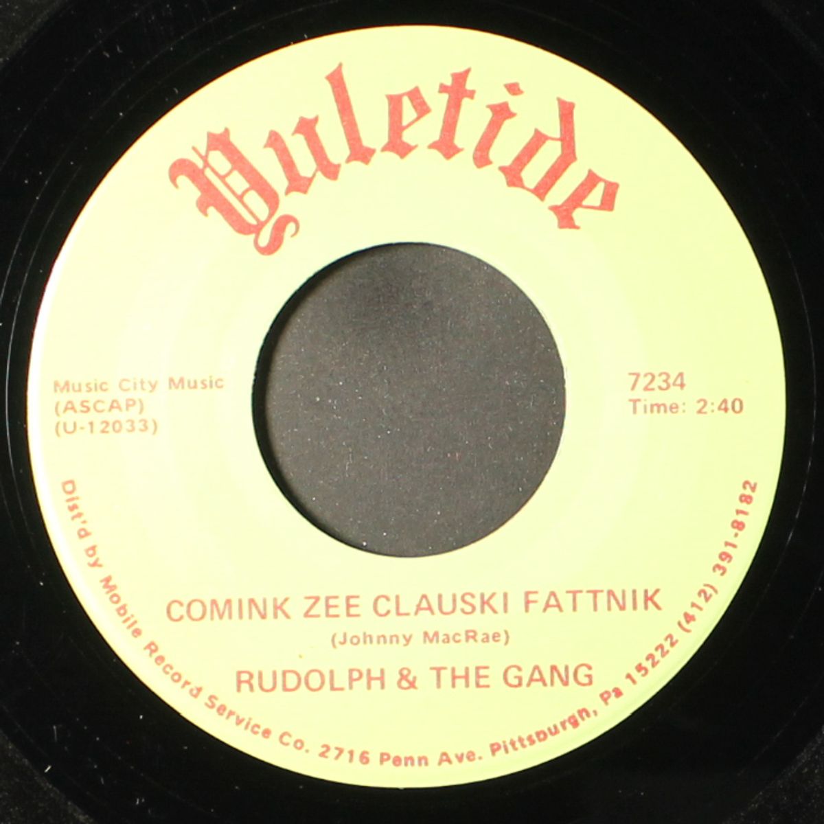 here comes fatty clause / comink zee clauski fattnik by RUDOLPH & GANG