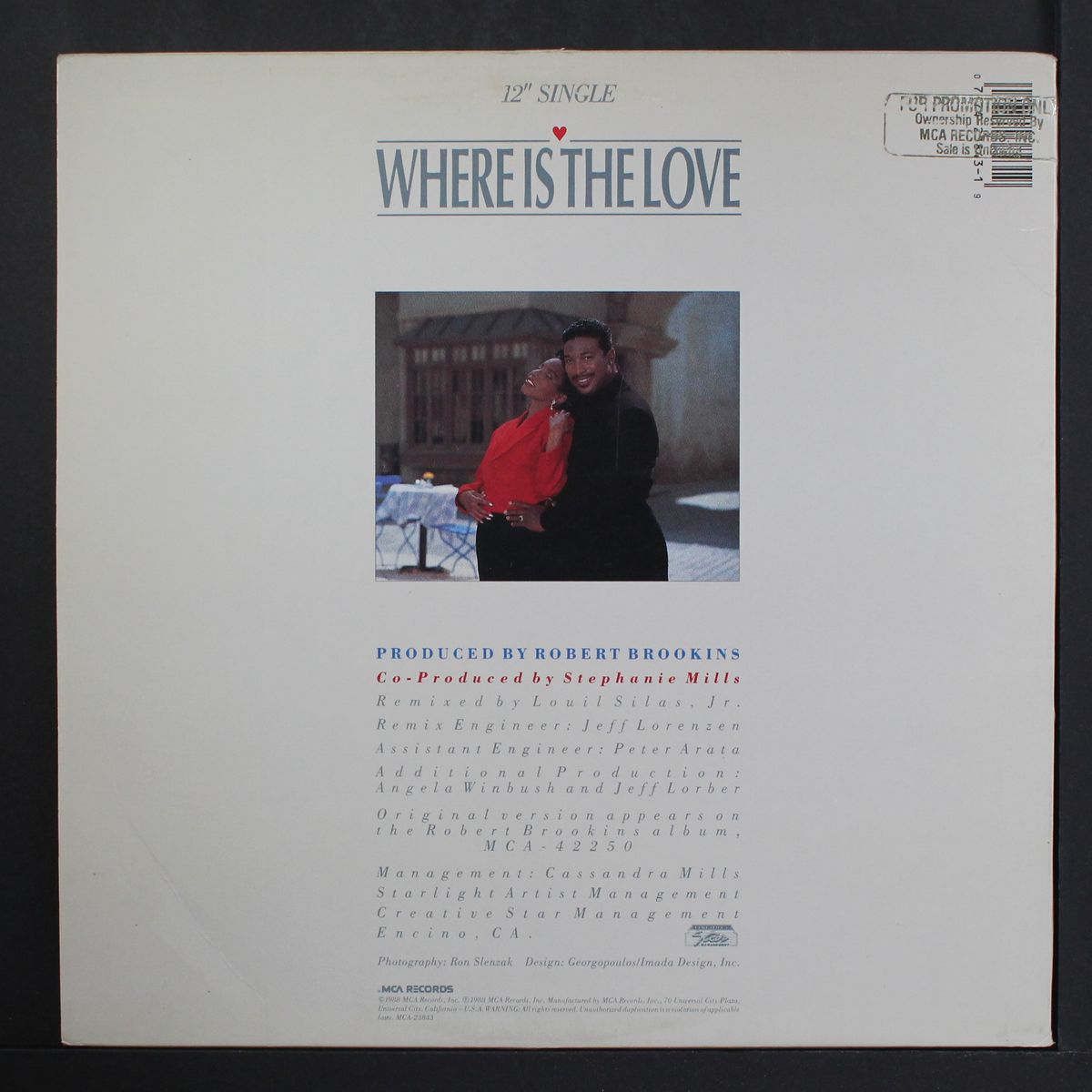 where is the love by ROBERT BROOKINS