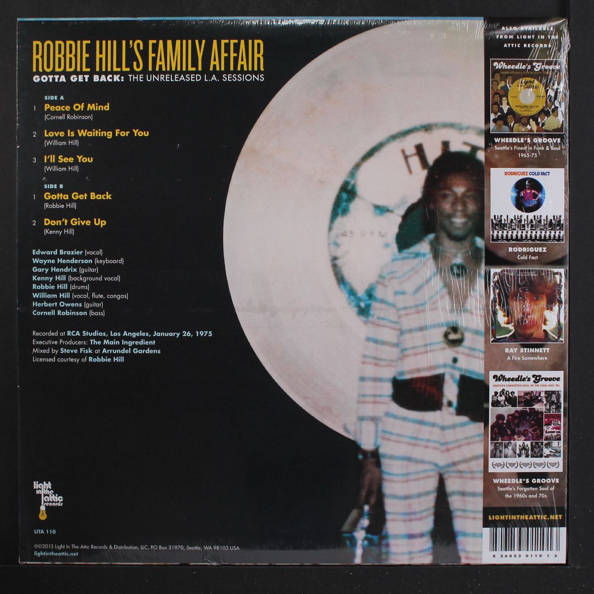 gotta get back: the unreleased sessions by ROBBIE HILL'S FAMILY AFFAIR