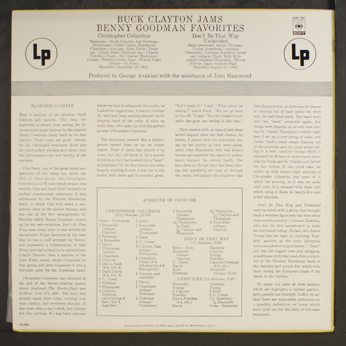 jams benny goodman by BUCK CLAYTON