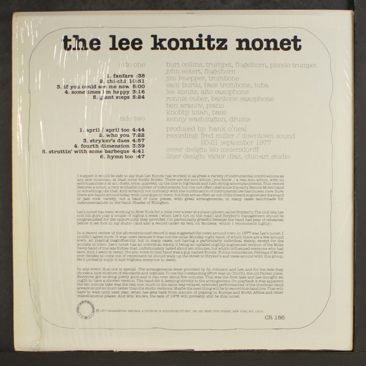 nonet by LEE KONITZ