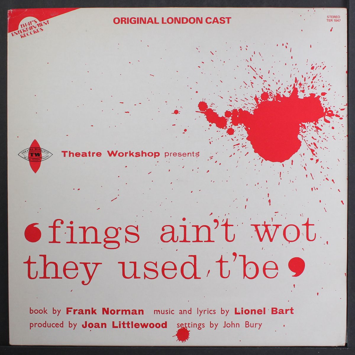 fings ain't wot they used t'be by ORIGINAL LONDON CAST