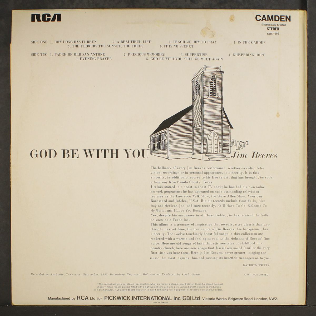 god be with you by JIM REEVES