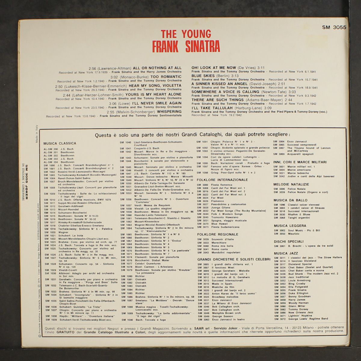 the young frank sinatra by FRANK SINATRA