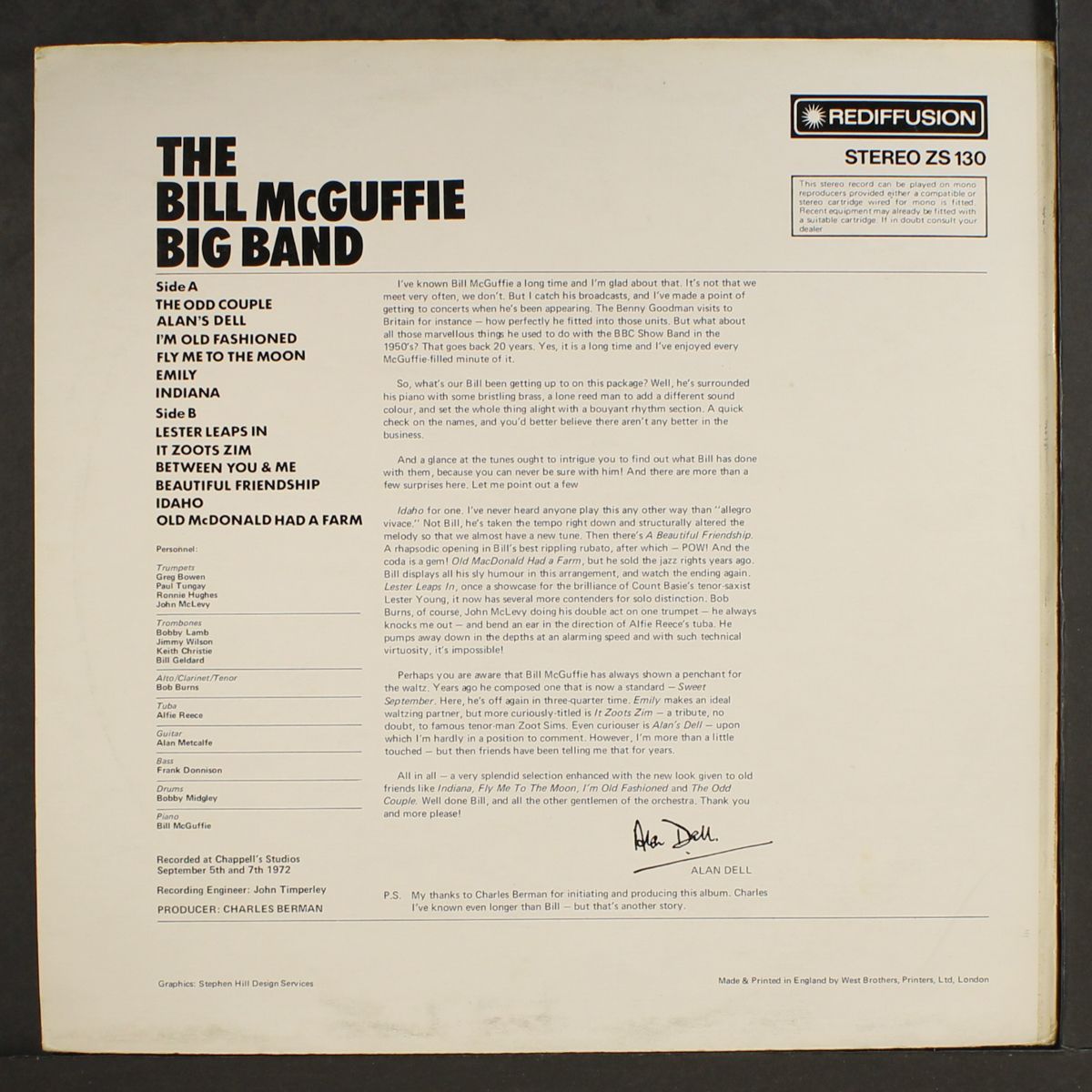 bill mcguffie's big band by BILL MCGUFFIE