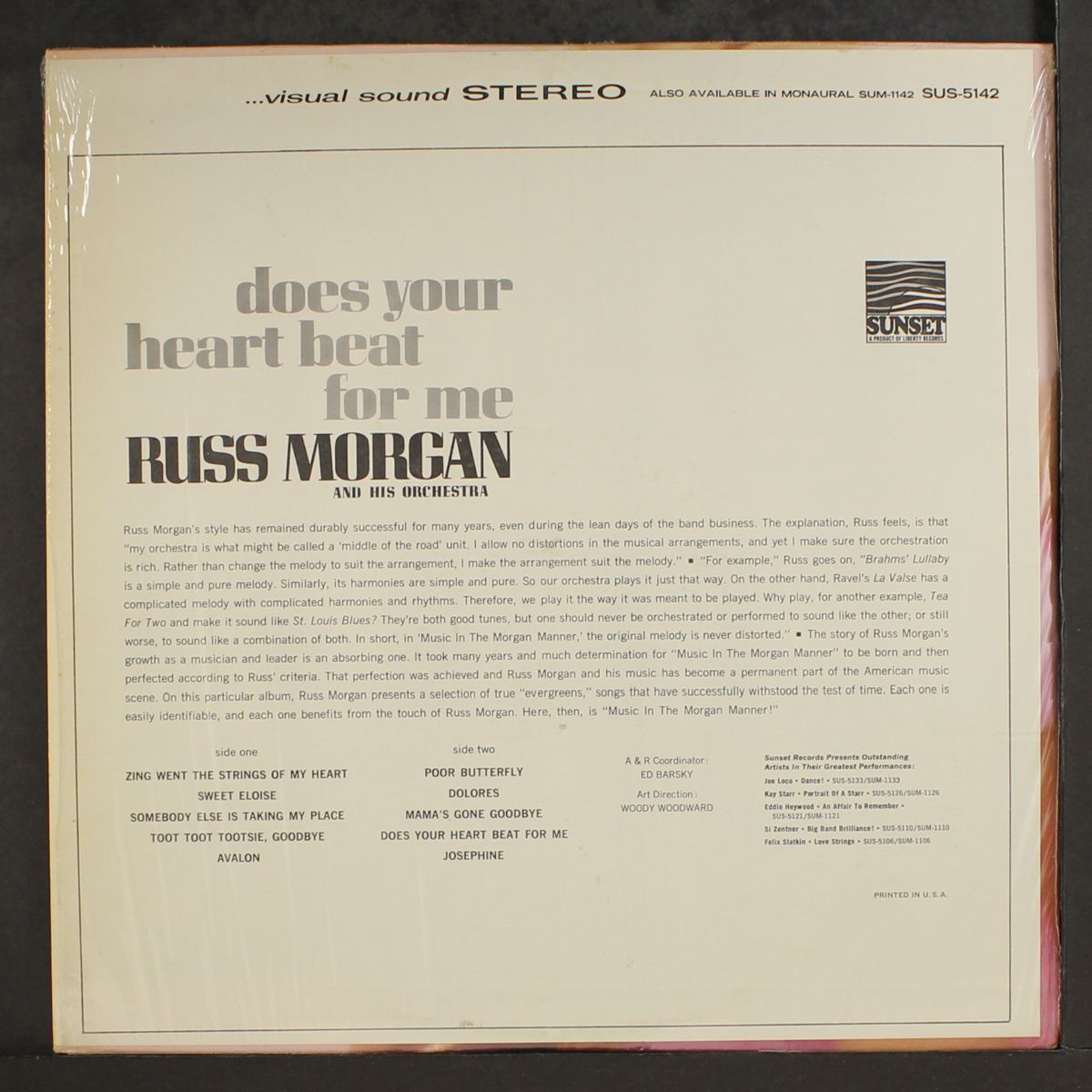 does your heart beat for me by RUSS MORGAN