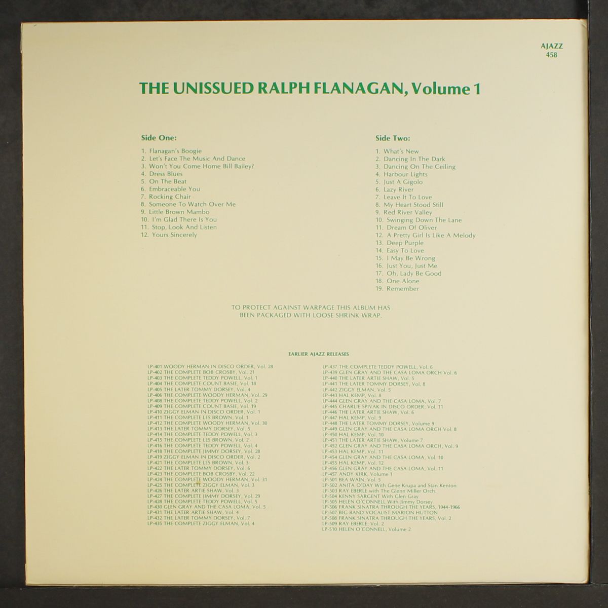 the unissued, vol. 1 by RALPH FLANAGAN