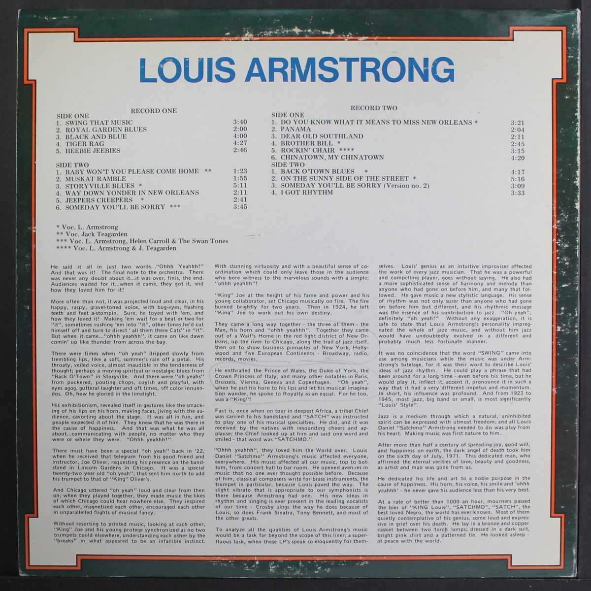louis armstrong by LOUIS ARMSTRONG