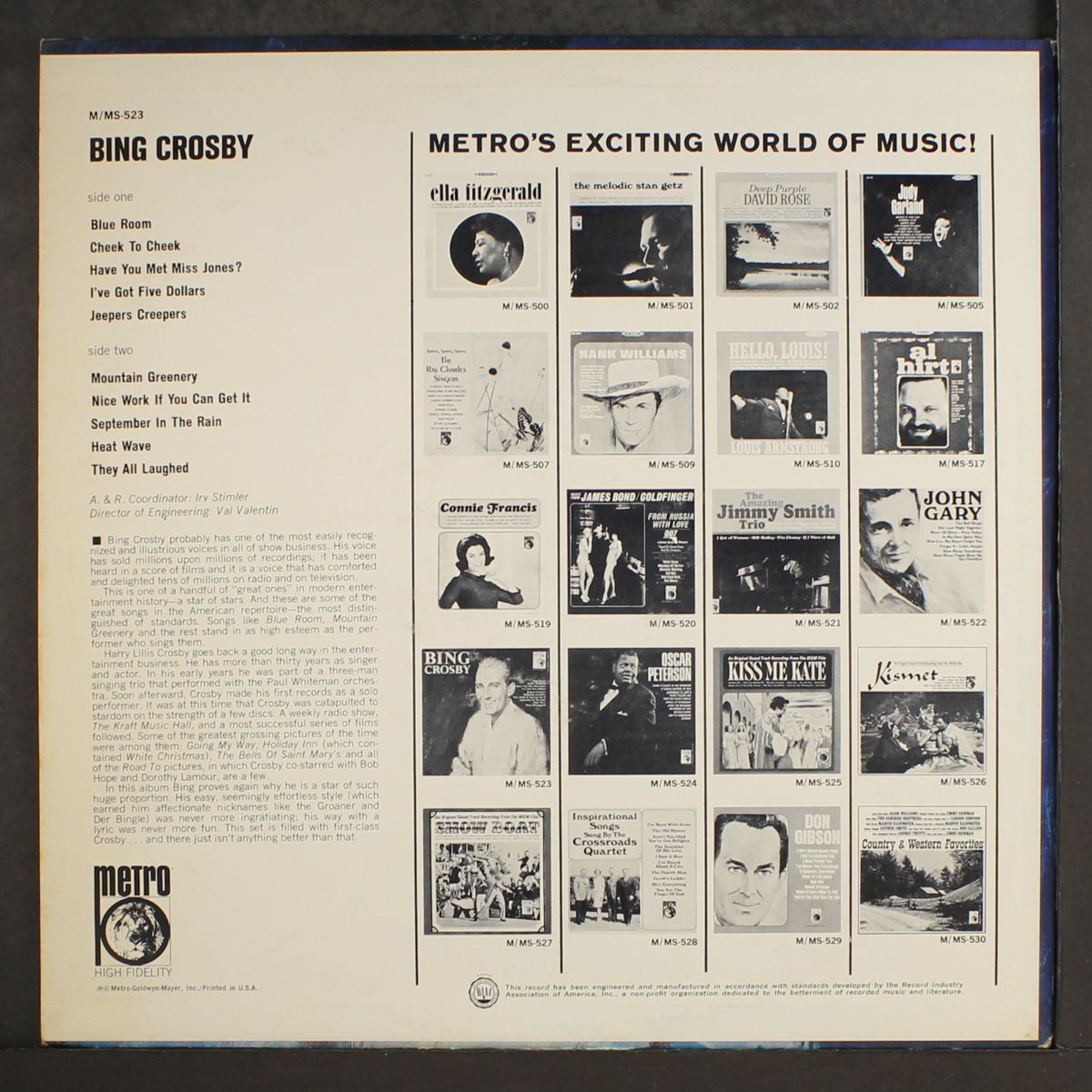 bing crosby by BING CROSBY
