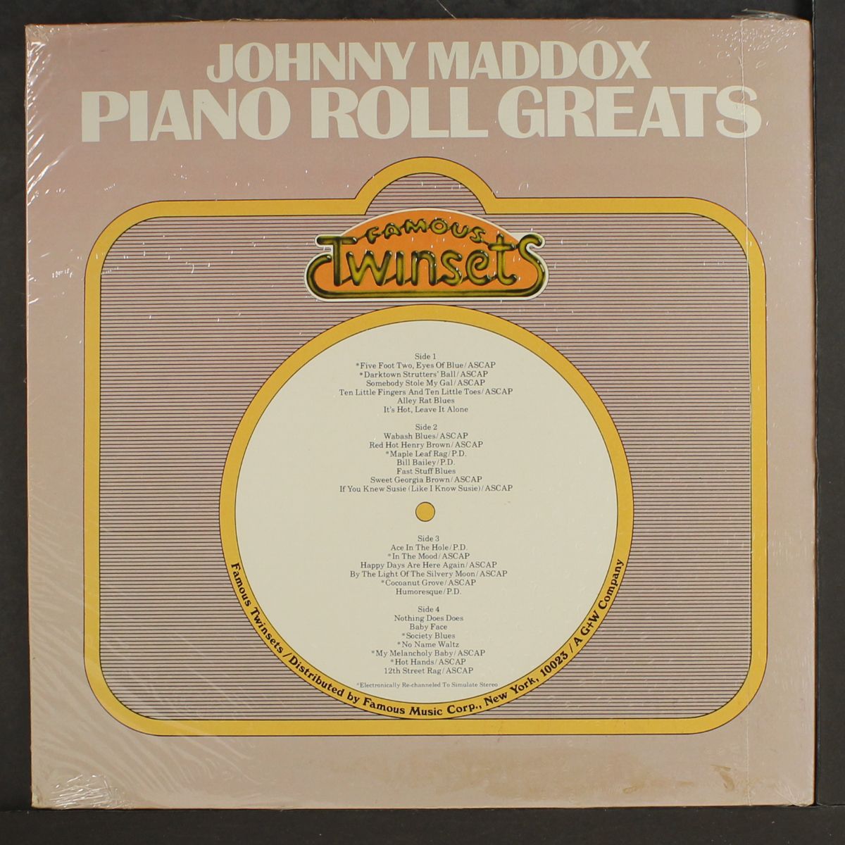 piano roll greats by JOHNNY MADDOX