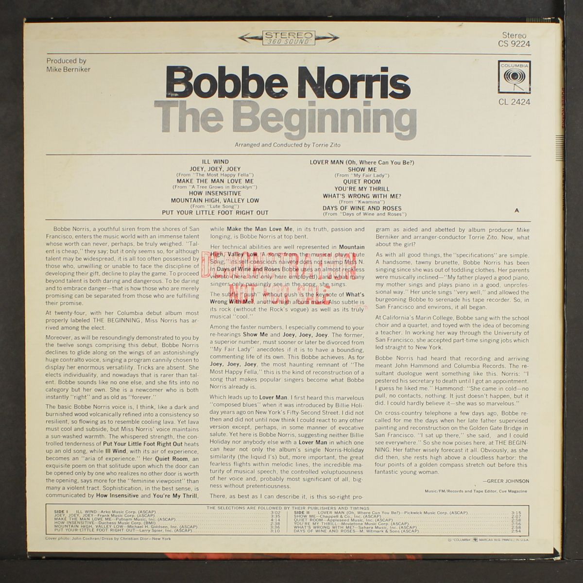 the beginning by BOBBE NORRIS