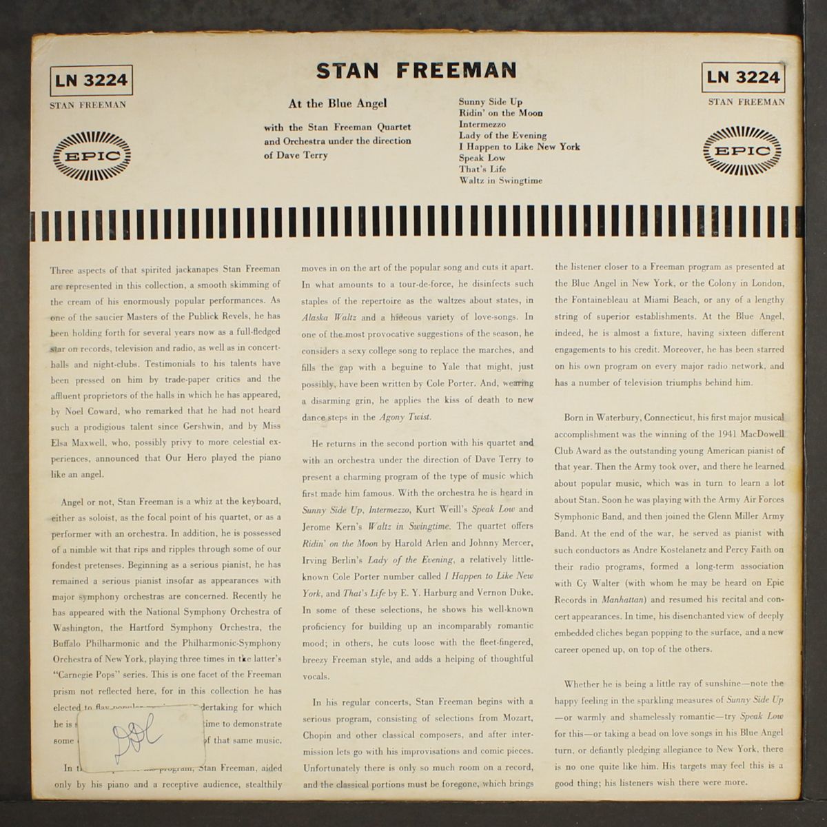 at the blue angel by STAN FREEMAN