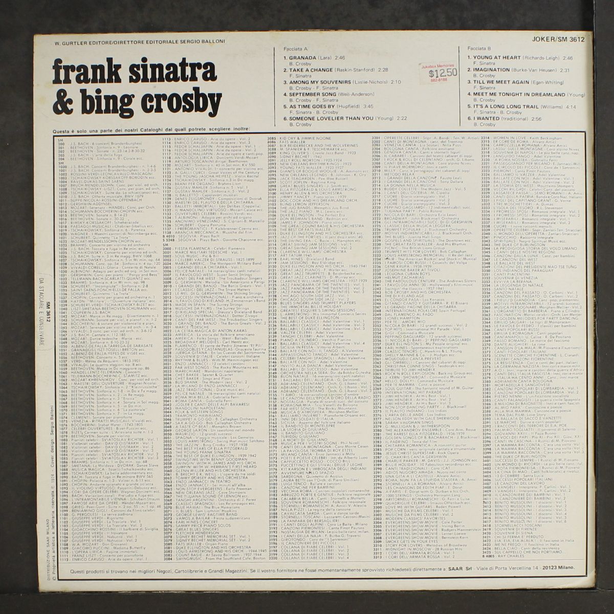 frank sinatra & bing crosby by FRANK SINATRA & BING CROSBY