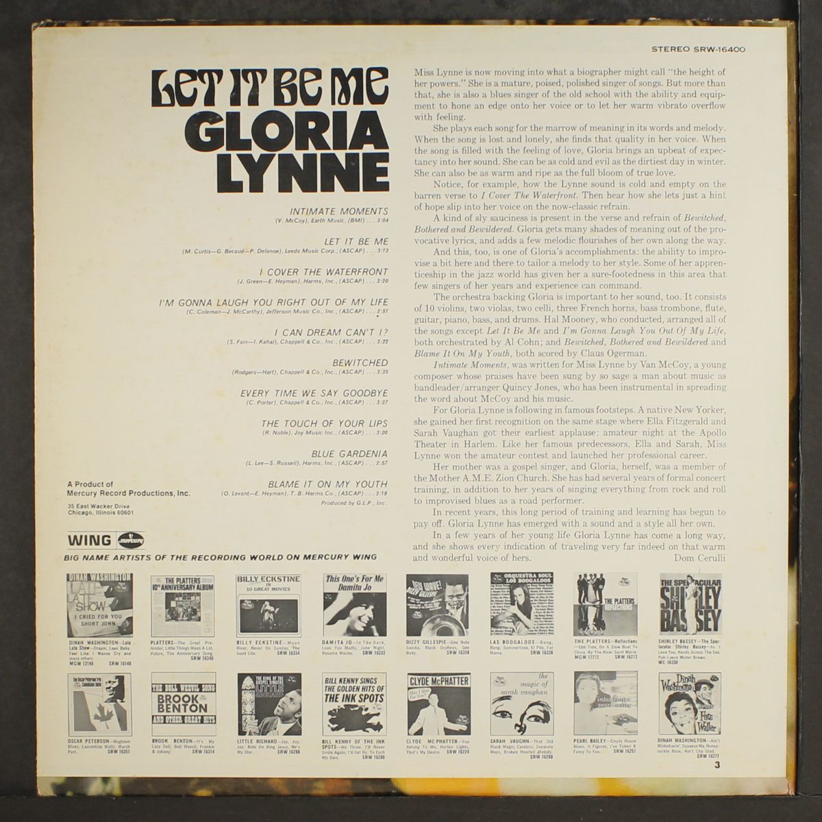 let it be me by GLORIA LYNNE