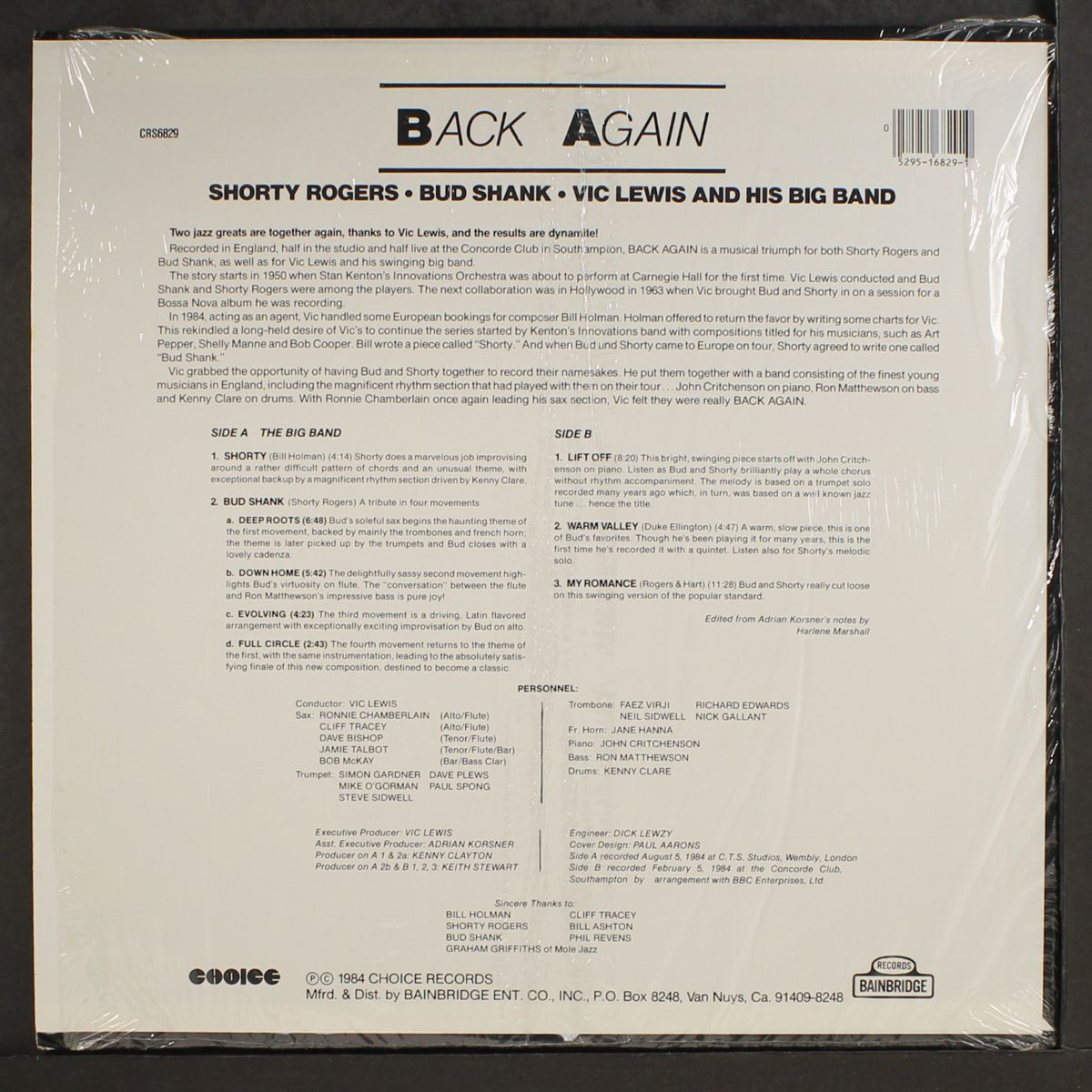 back again by SHORTY ROGERS & BUD SHANK
