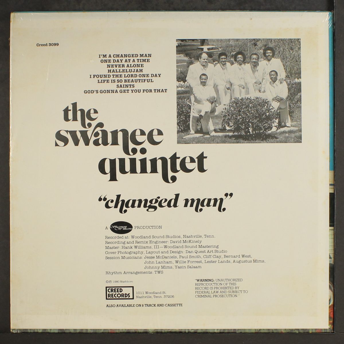 changed man by SWANEE QUINTET