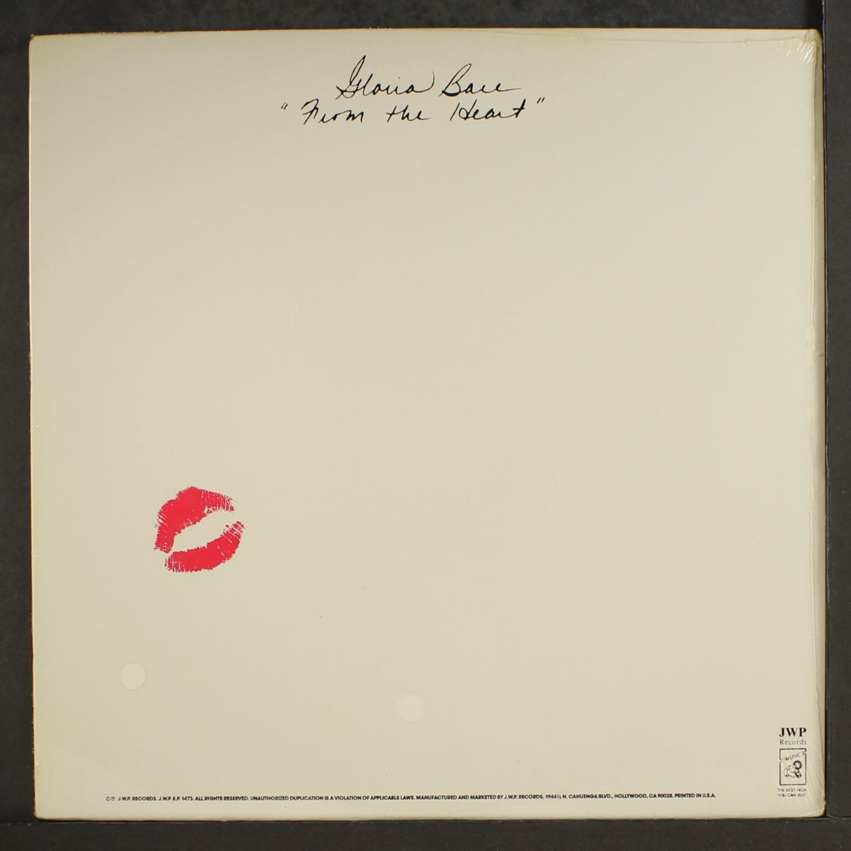 from the heart / music to make love by by GLORIA BARE