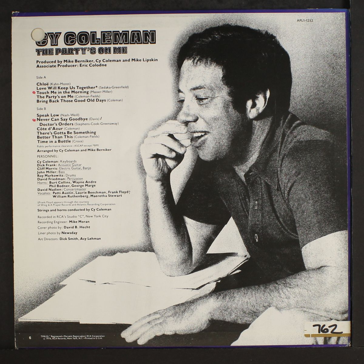 the party's on me by CY COLEMAN