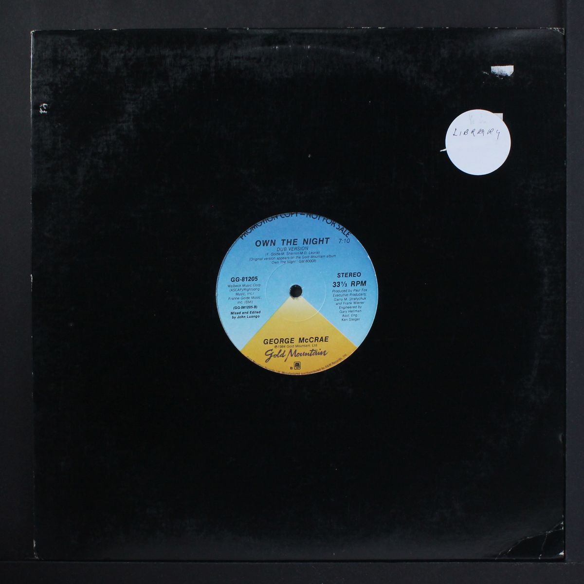 own the night / dub by GEORGE MCCRAE