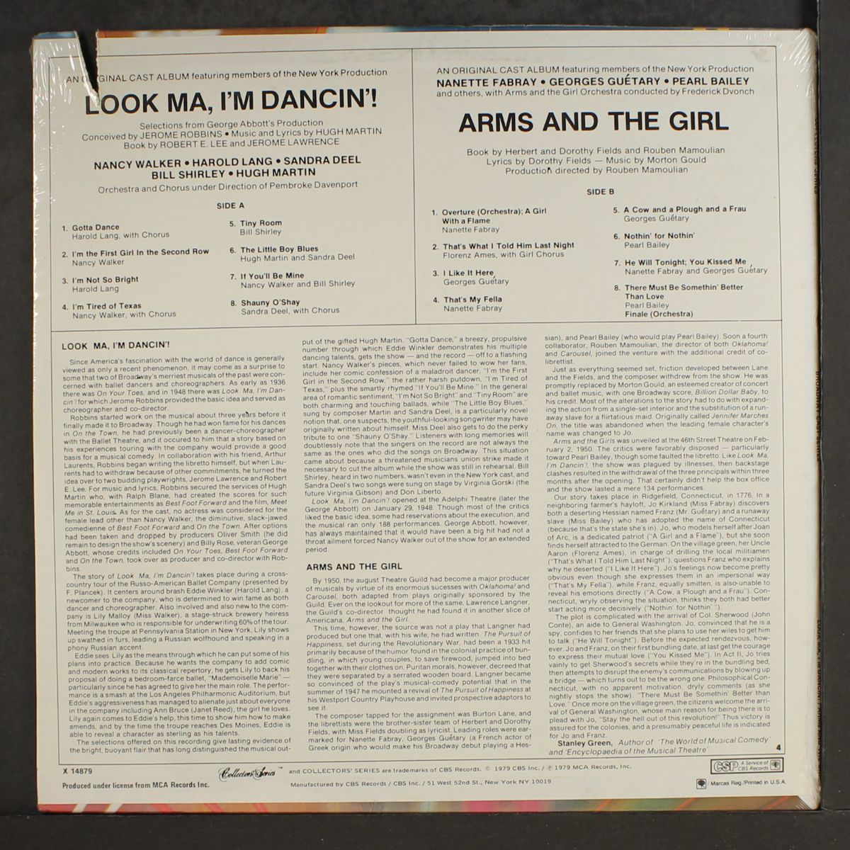 look ma, i'm dancin'! / arms & the girl by ORIGINAL CAST