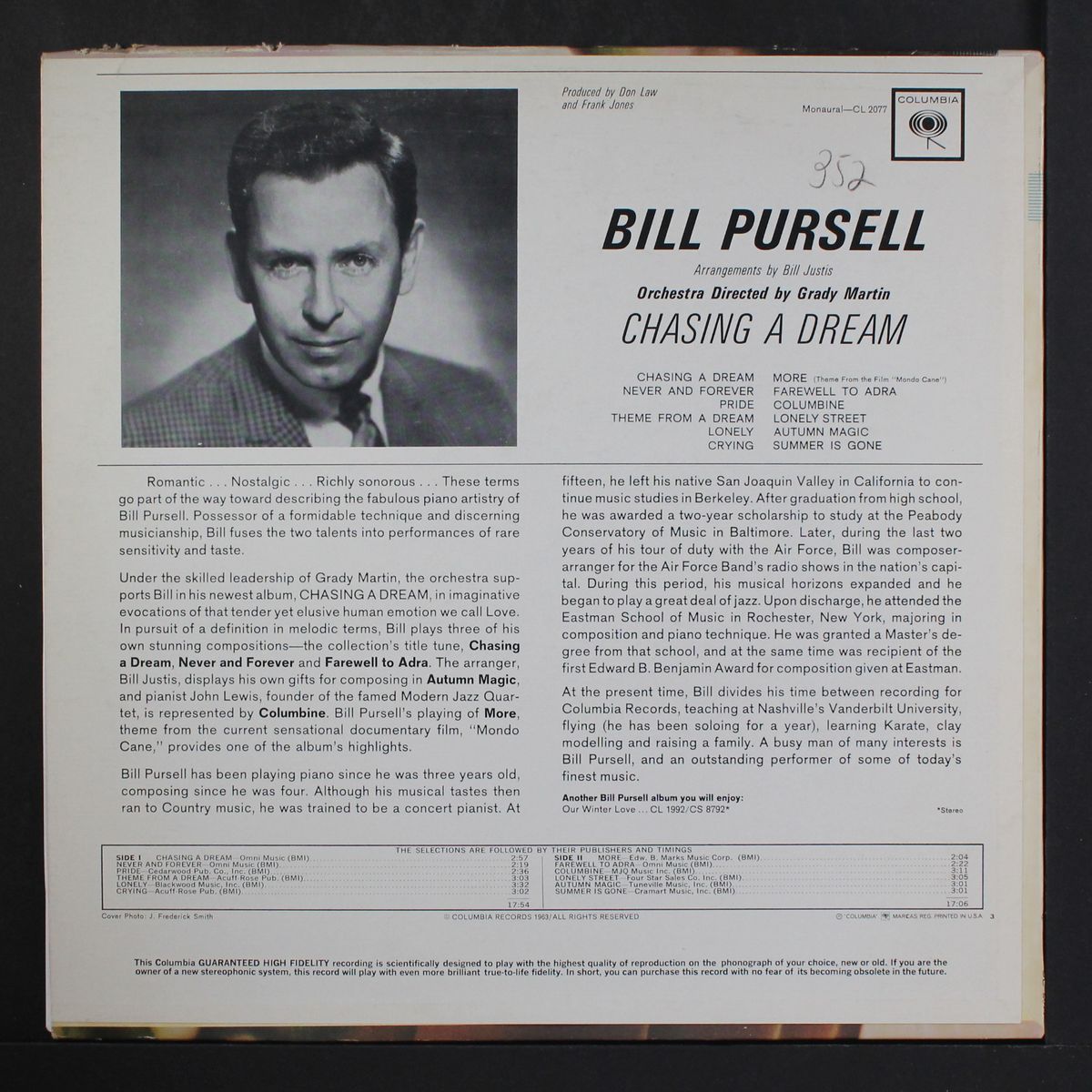 chasing a dream by BILL PURSELL