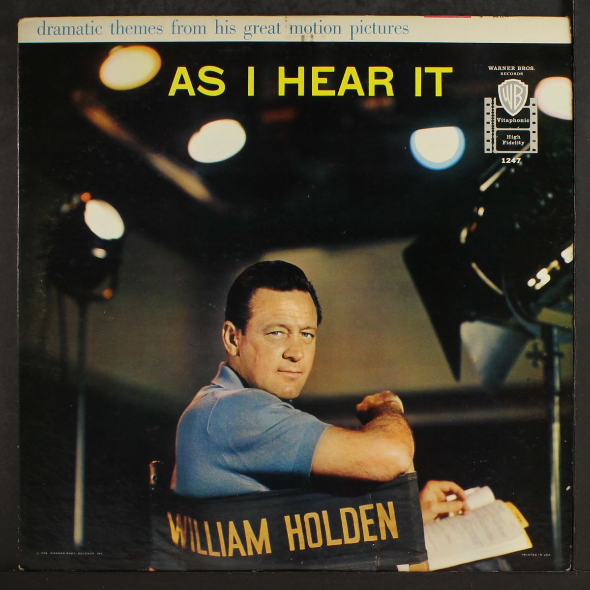 as i hear it by WILLIAM HOLDEN