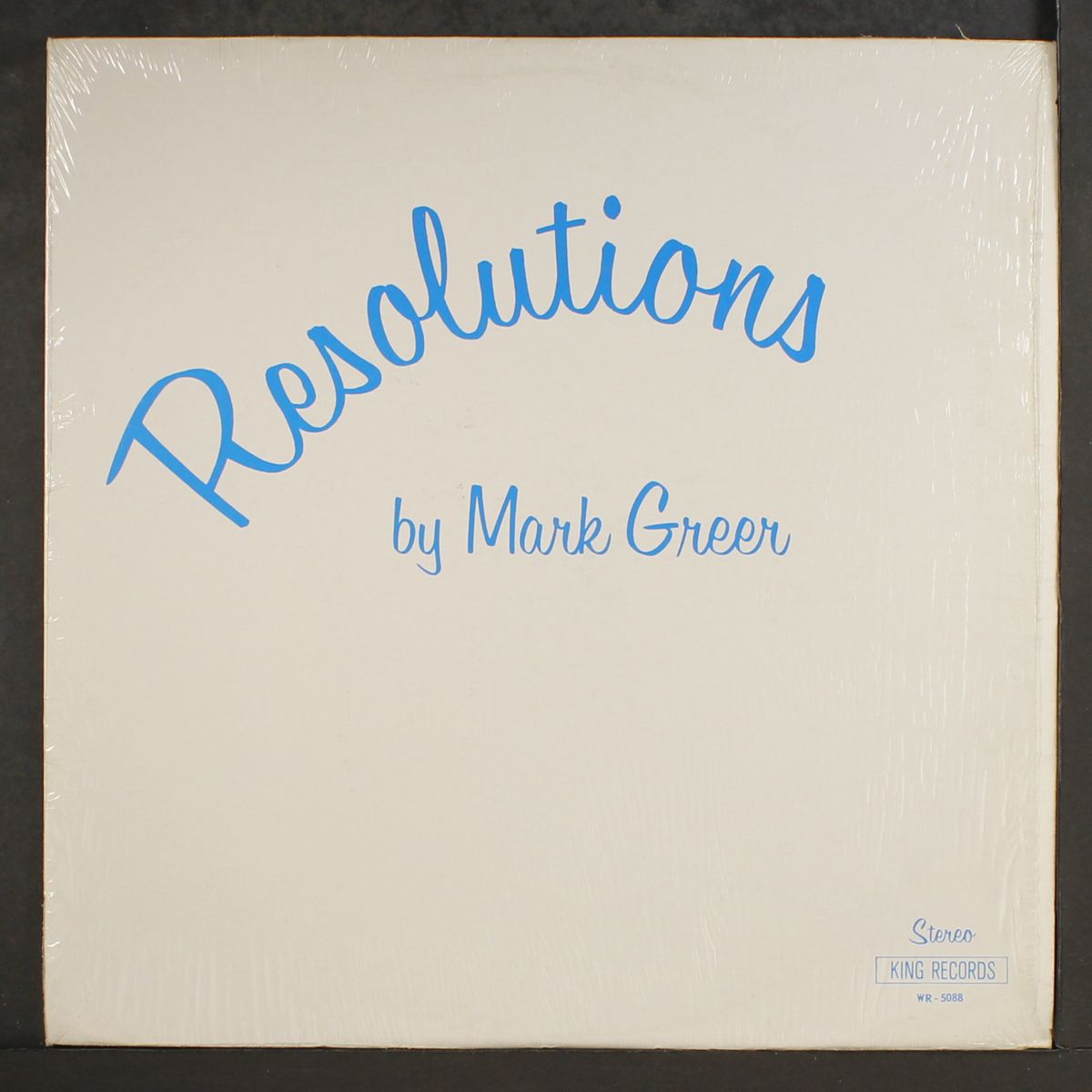resolutions by MARK GREER