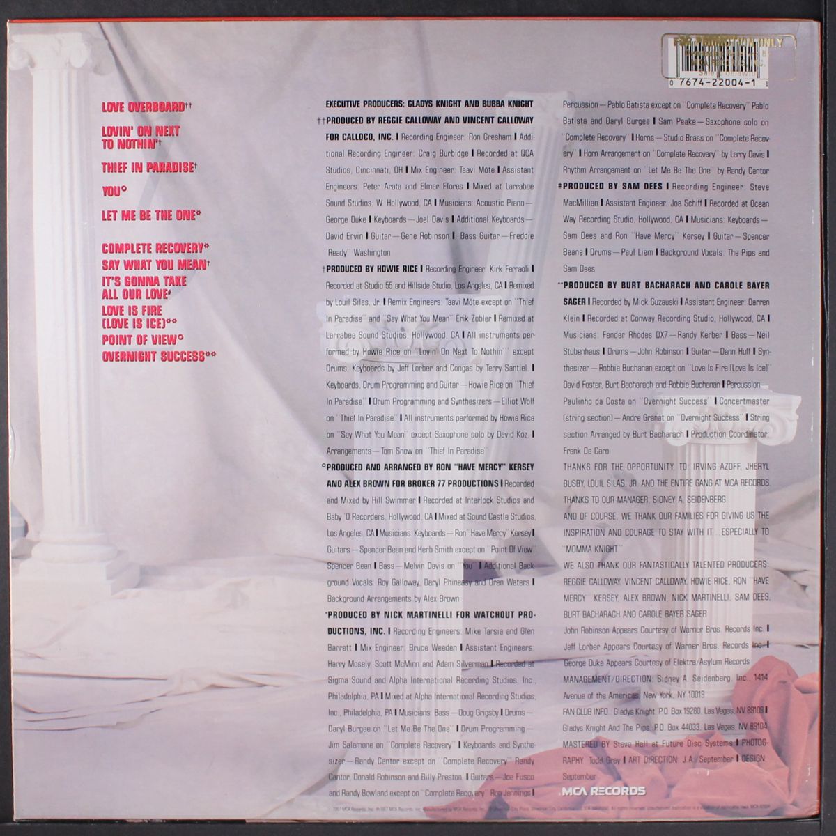 all our love by GLADYS KNIGHT & PIPS