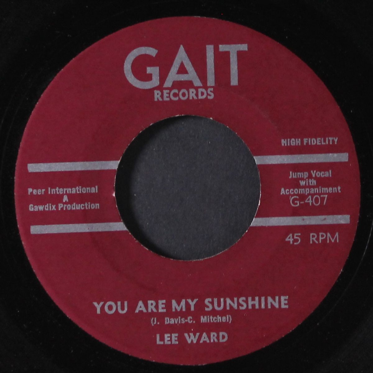 the defense rest / you are my sunshine by LEE WARD