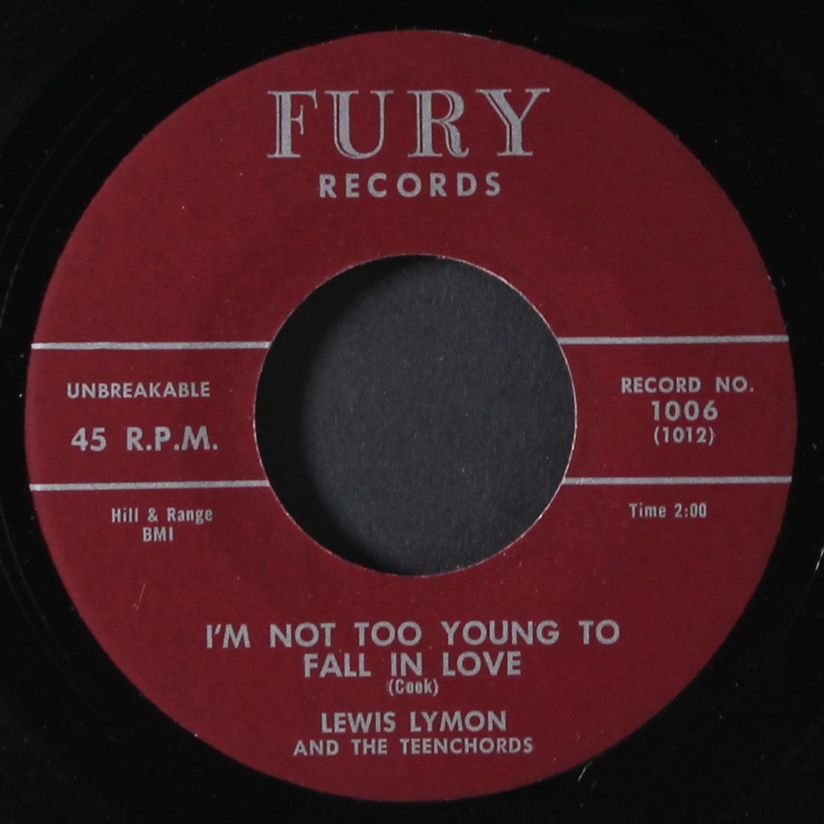 i'm not too young to fall in love / falling in love by LEWIS LYMON & TEENCHORDS
