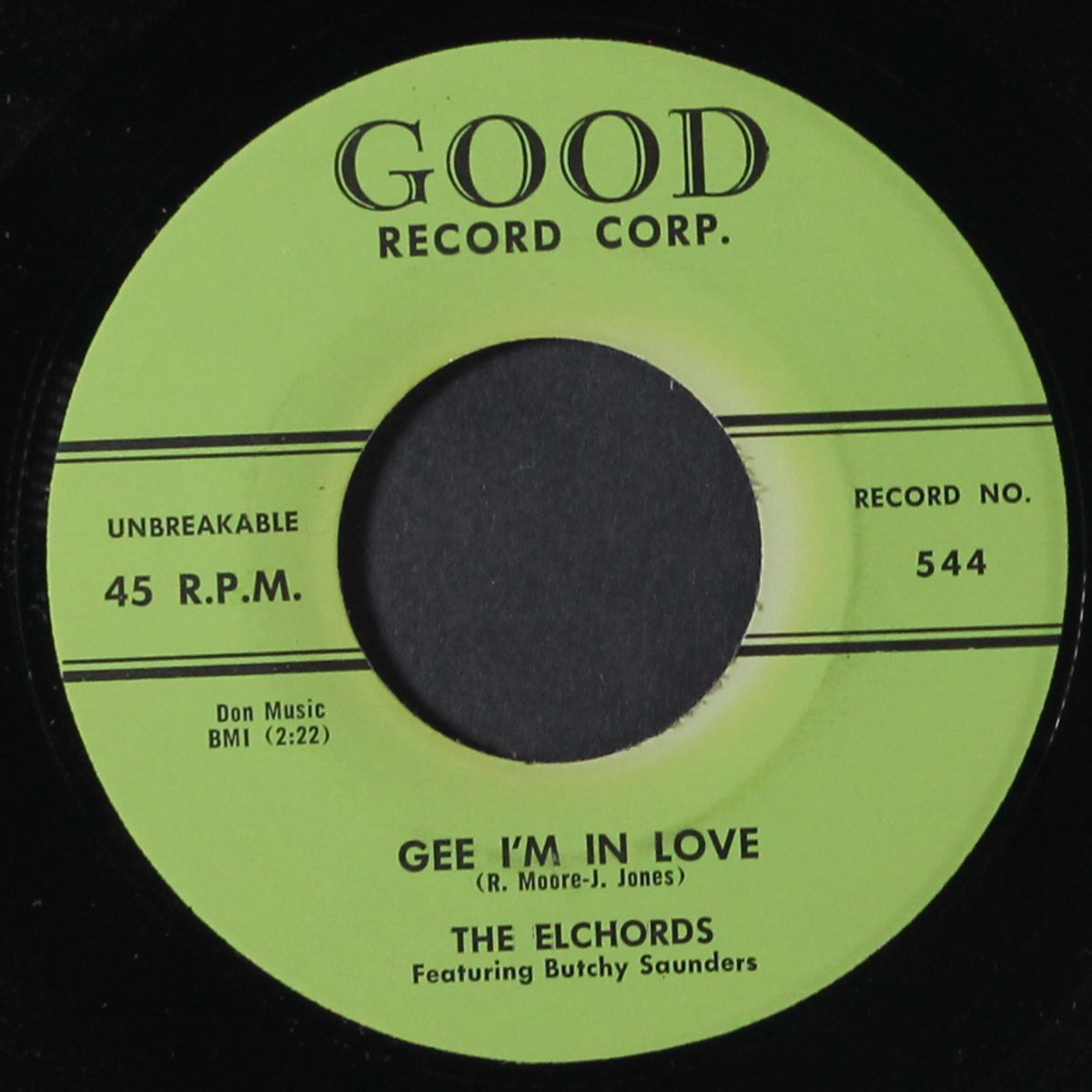 peppermint stick / gee i'm in love by ELCHORDS