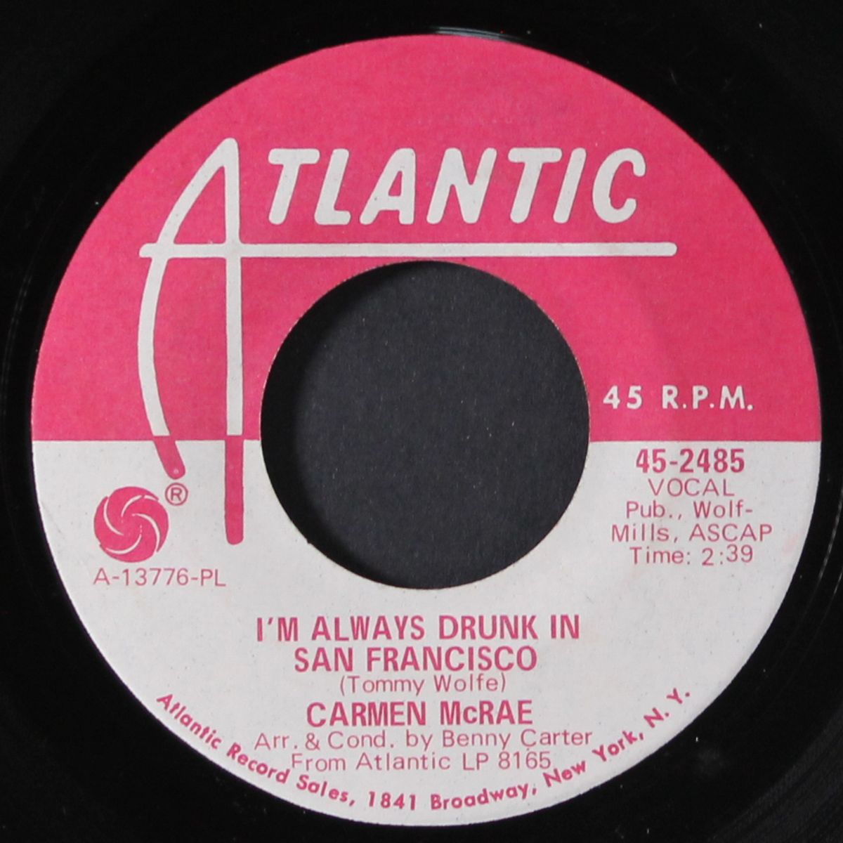 elusive butterfly / i'm always drunk in san francisco by CARMEN MCRAE