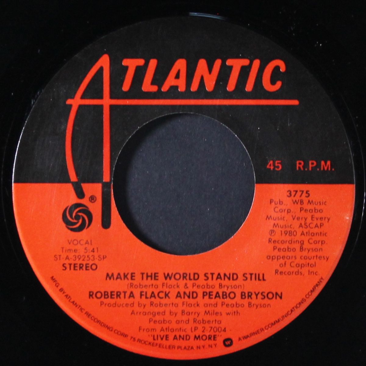 make the world stand still / only heaven can wait by ROBERTA FLACK & PEABO BRYSON