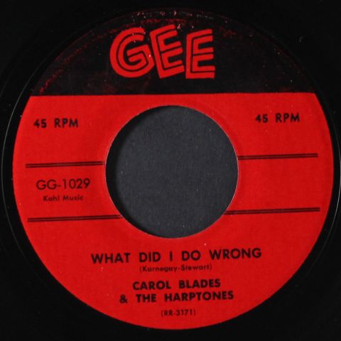 CAROL BLADES & HARPTONES