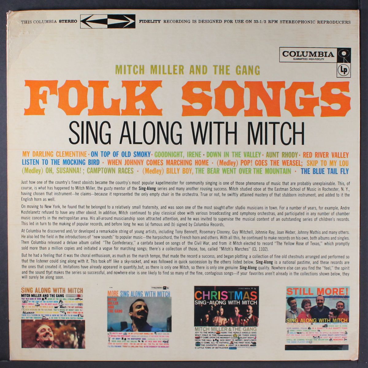 folk songs by MITCH MILLER