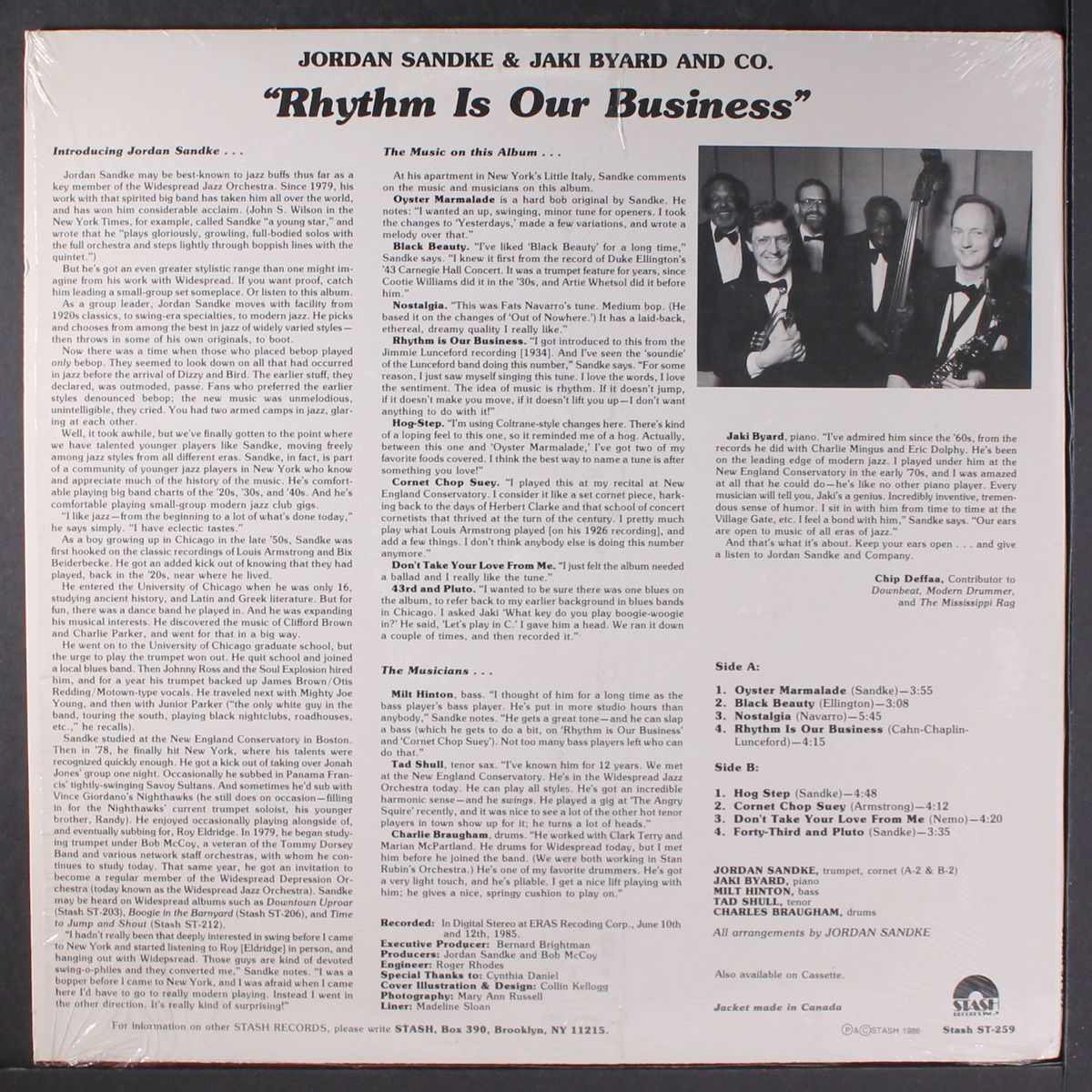 rhythm is our business by JORDAN SANDKE & JAKI BYARD & CO.