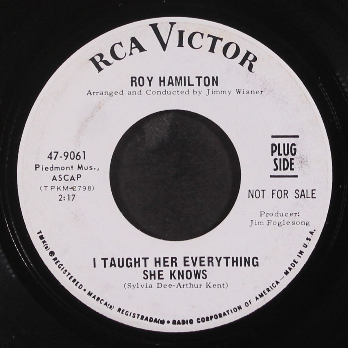 i taught her everything she knows / lament by ROY HAMILTON