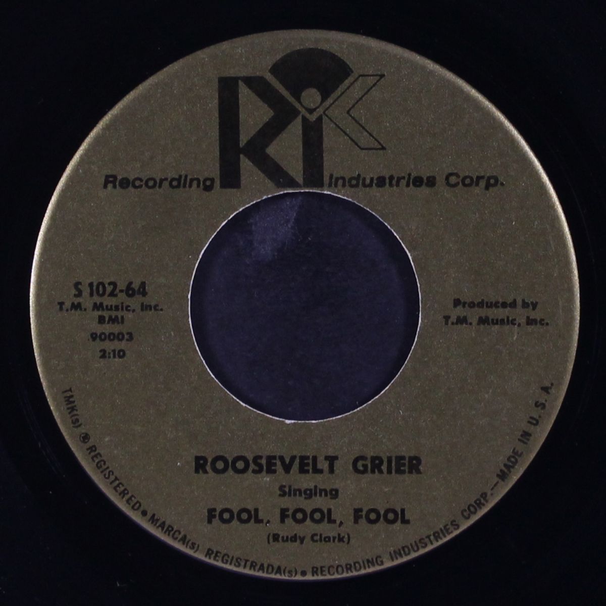 since you've been gone / fool, fool, fool by ROOSEVELT GRIER