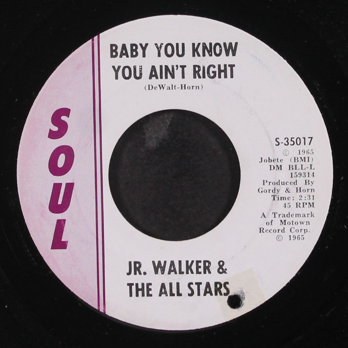 cleo's mood / baby you know you ain't right by JR. WALKER