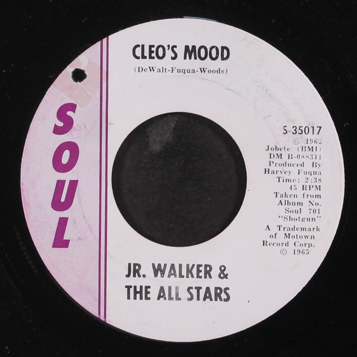 cleo's mood / baby you know you ain't right by JR. WALKER