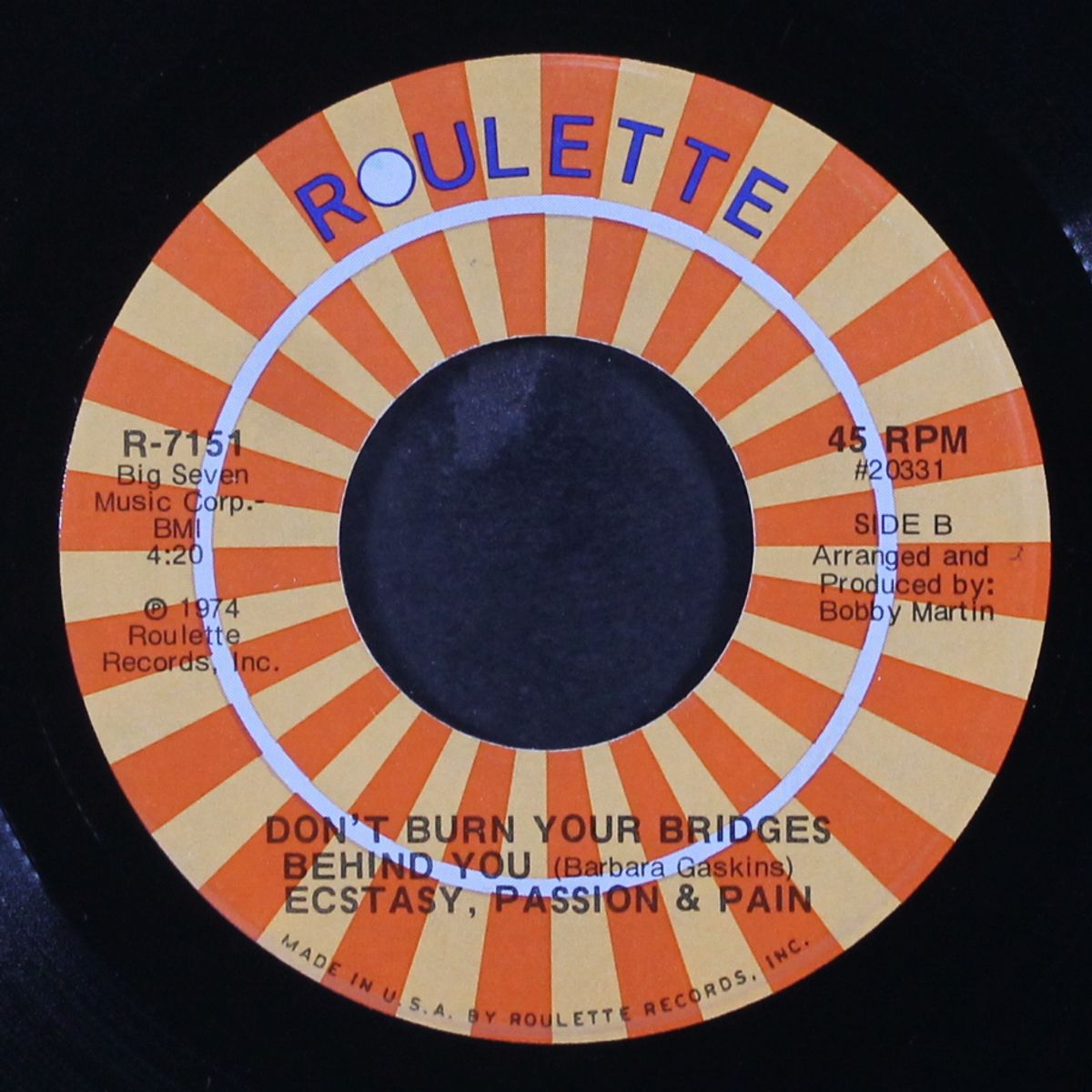 i wouldn't give you up / don't burn your bridges by ECSTASY, PASSION & PAIN